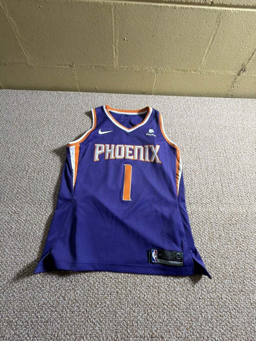 Nike NBA Phoenix Suns Devin Booker #1 Icon Edition Purple jersey Size 48